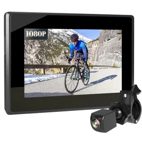 Bicycle Camera with Taillights 1080P Color HD Bicycle Rearview Camera