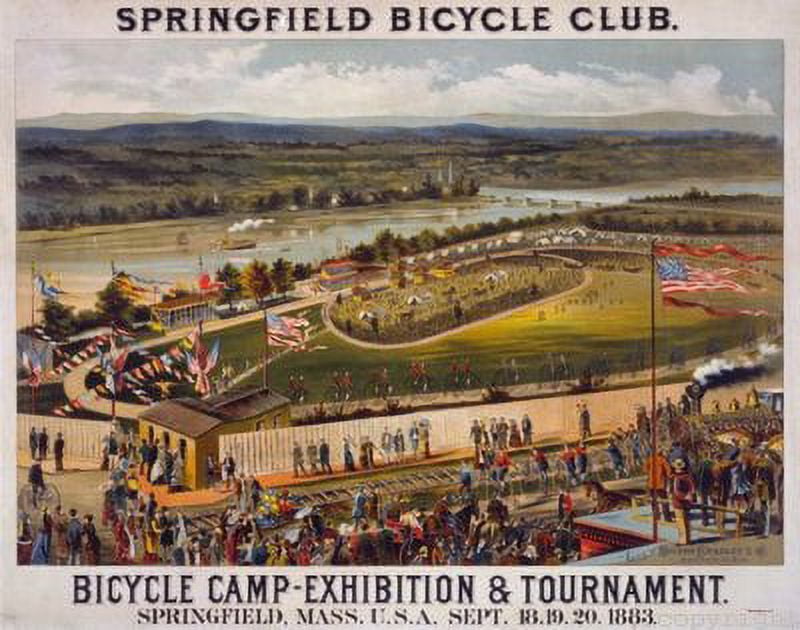 Bicycle Camp 1883 Poster exhibition cycling Metal Sign 8inx 12in Metal ...