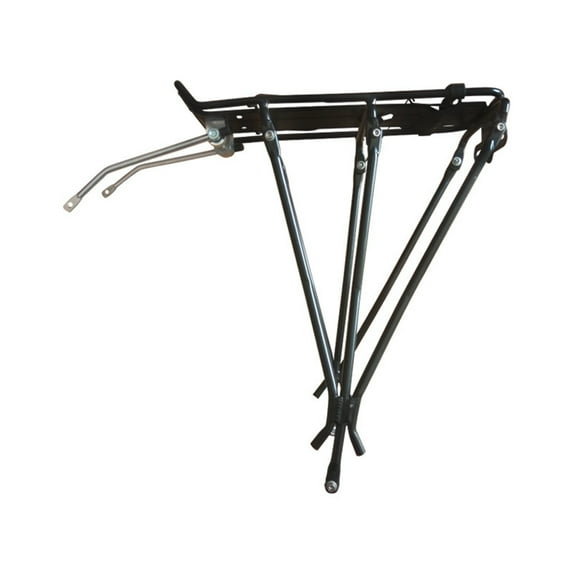 Bicycle Cargo Rack Aluminum Alloy | Adjustable Bike Luggage Carrier for 26-29 Inch Frames | Sturdy Quick Release Mount | 44lb Load | Splashguard Top | Black | 36x35x14cm