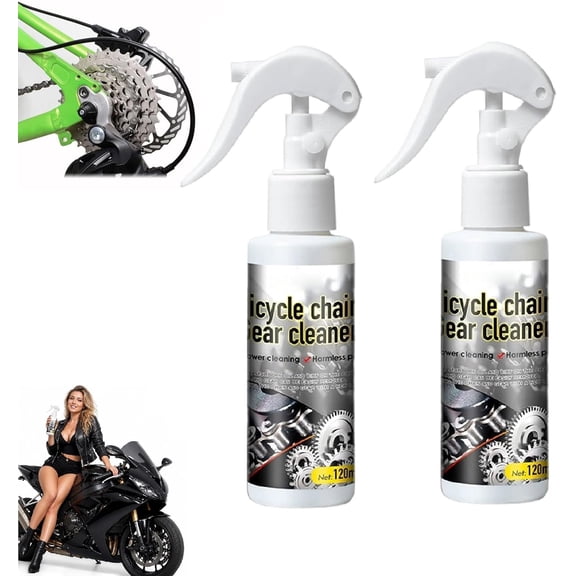 Bicycle Chain Cleanings and Degreaser Spray, Professional Bike Chain Cleaner Set for All Bicycles, Deep-Cleaning Rust-Resistant Bicycle Chain Cleaner (2pcs)Q