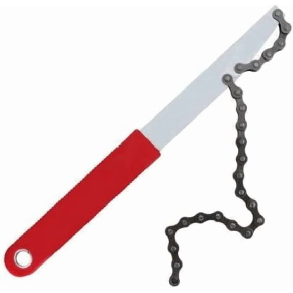 Bicycle Chain Whip BMX Cycling Wheel Sprocket Wrench Remover Tool (Red)