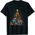 thumbnail image 1 of Bicycle Christmas Tree Funny Santa Bicycle Lover Biker Gifts T-Shirt, 1 of 5
