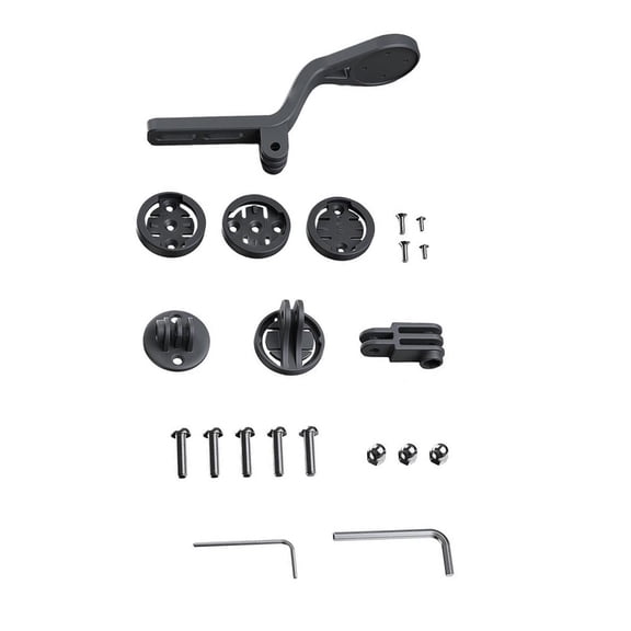 Bicycle Computer Mount for Integrated Handlebar, Road Bike Central Extension Mount For Garmin For Bryton For Wahoo Devices
