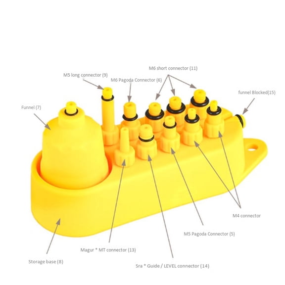 Bicycle Conduit Line Buckle Bicycle Cable Clamp S-Type Hook & Universal Bicycle Hydraulic Disc Brake Oil Bleed Kit Tool