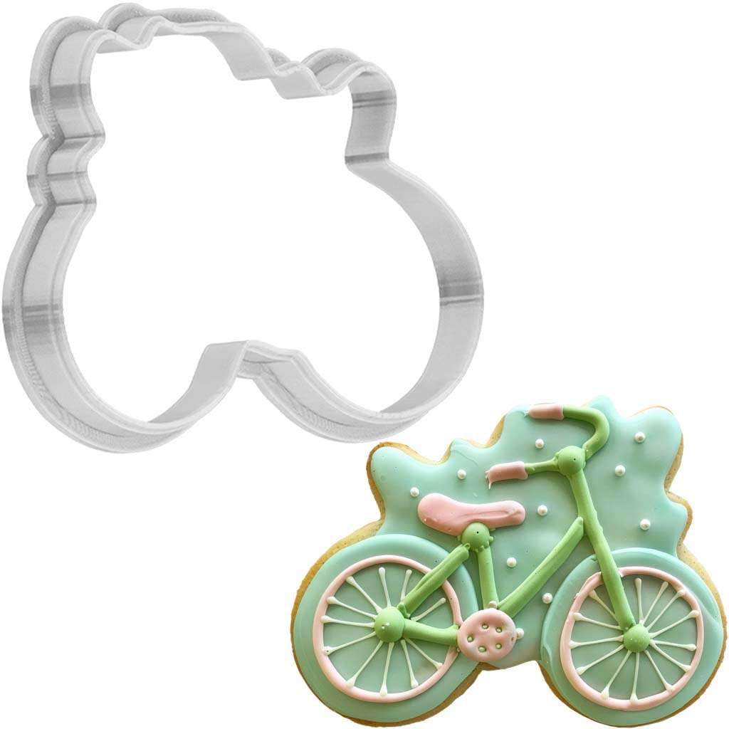 Bicycle Cookie Cutter Set – 4 Cutters, Made In USA By Ann Clark – Fun For Cookies, Fondant & Crafts