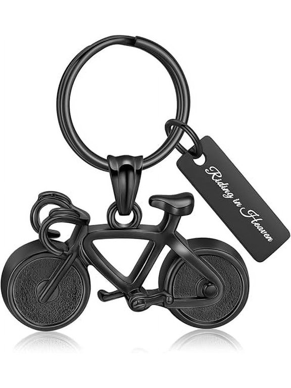 Bicycle Cremation Jewelry for Ashes Bike Urn Necklace for Men Women / Urn Keychain for Ashes Human Pet Keepsake Memorial Ash Jewelry