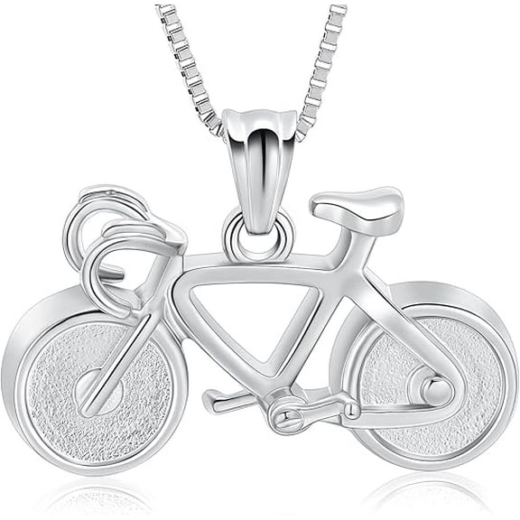 Bicycle Cremation Jewelry for Ashes Bike Urn Necklace for Men Women / Urn Keychain for Ashes Human Pet Keepsake Memorial Ash Jewelry