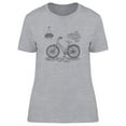 thumbnail image 1 of Bicycle Design T-Shirt Women -Image by Shutterstock, Female XX-Large, 1 of 2