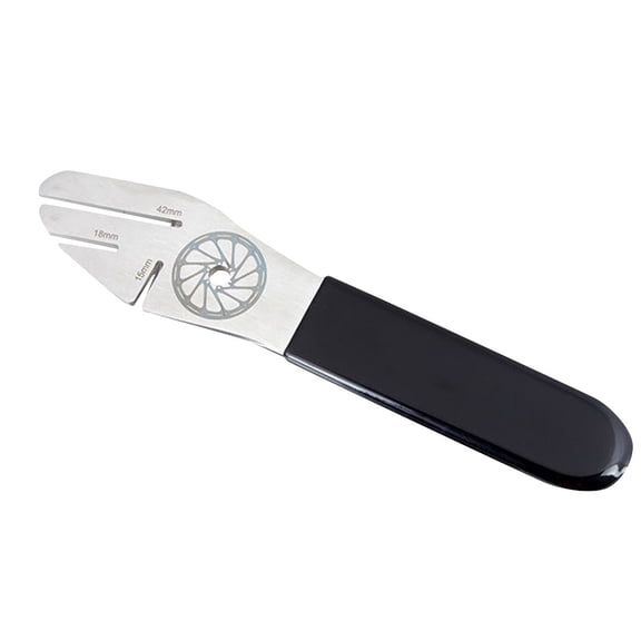 Bicycle Disc Brake Alignment Tool, Rotor Truing Wrench for Bike Maintenance, Brake Pad Adjustment Regulator, Stainless Steel Repair Gear, Beige