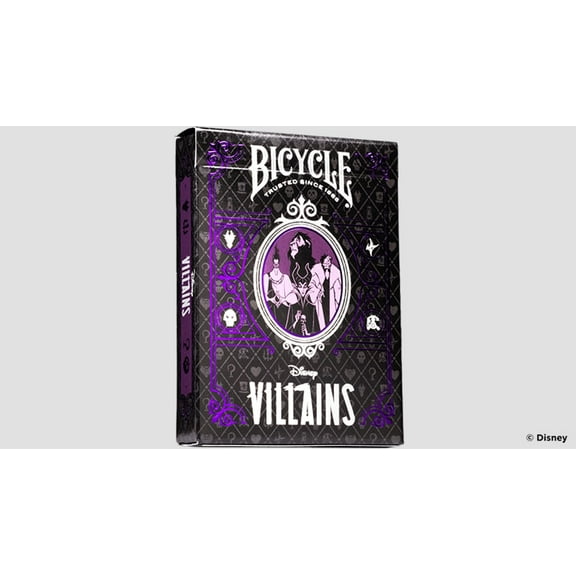 Bicycle Disney Villains (Purple) Playing Cards by USPCC