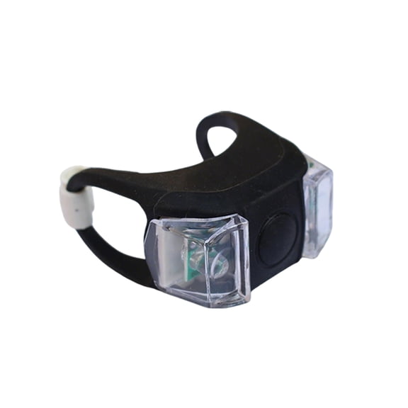 Bicycle Double Eye Frog Light Visibility Led Strobe For Night Cycling Adjustable Mount Waterproof Black