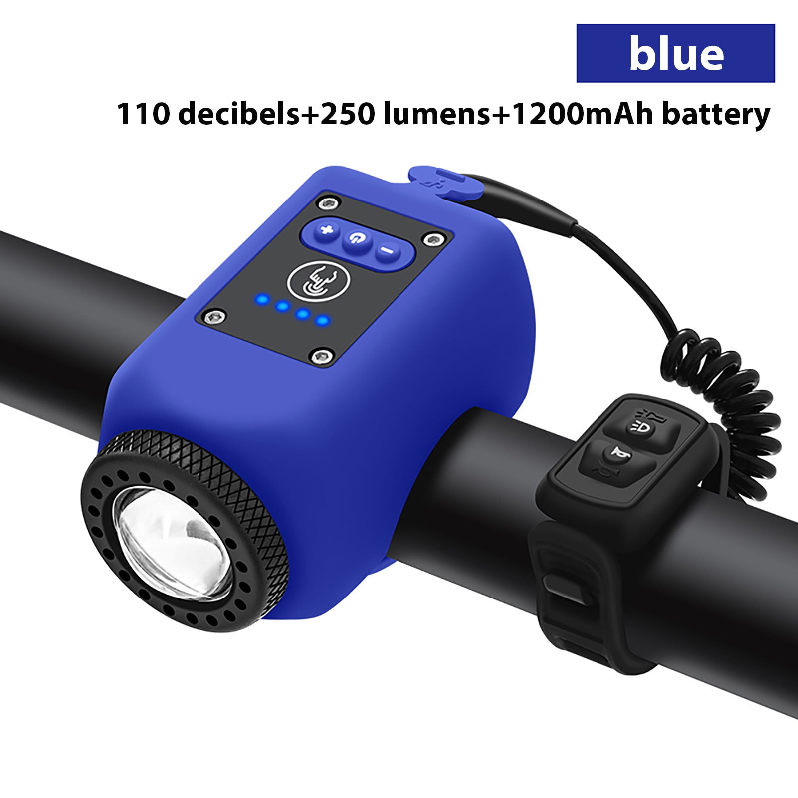 Bicycle Electric Horn Headlight Mountain Bike Bell Silicone Electronic Horn Personalized Bike Bell Riding Light Bicycle Horns And Bells For Adults