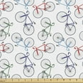 thumbnail image 1 of Ambesonne Bicycle Fabric by the Yard Upholstery, Abstract Plain Design, 5 Yards, Multicolor, 1 of 4