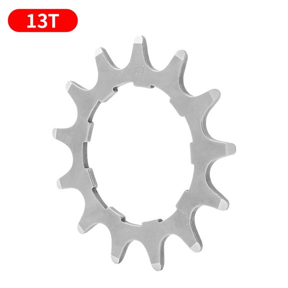 Bicycle Fixed Gear Single For Speed Sprocket Cog 12 18T Stainless Steel Threaded Ring for Multi For Speed 7/8/9/10/11 Chains (13T)