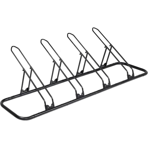 Bicycle Floor Parking Rack Stand - for Mountain MTB Road Bike - Indoor Home Garage Storage - Adjustable 4 Bikes