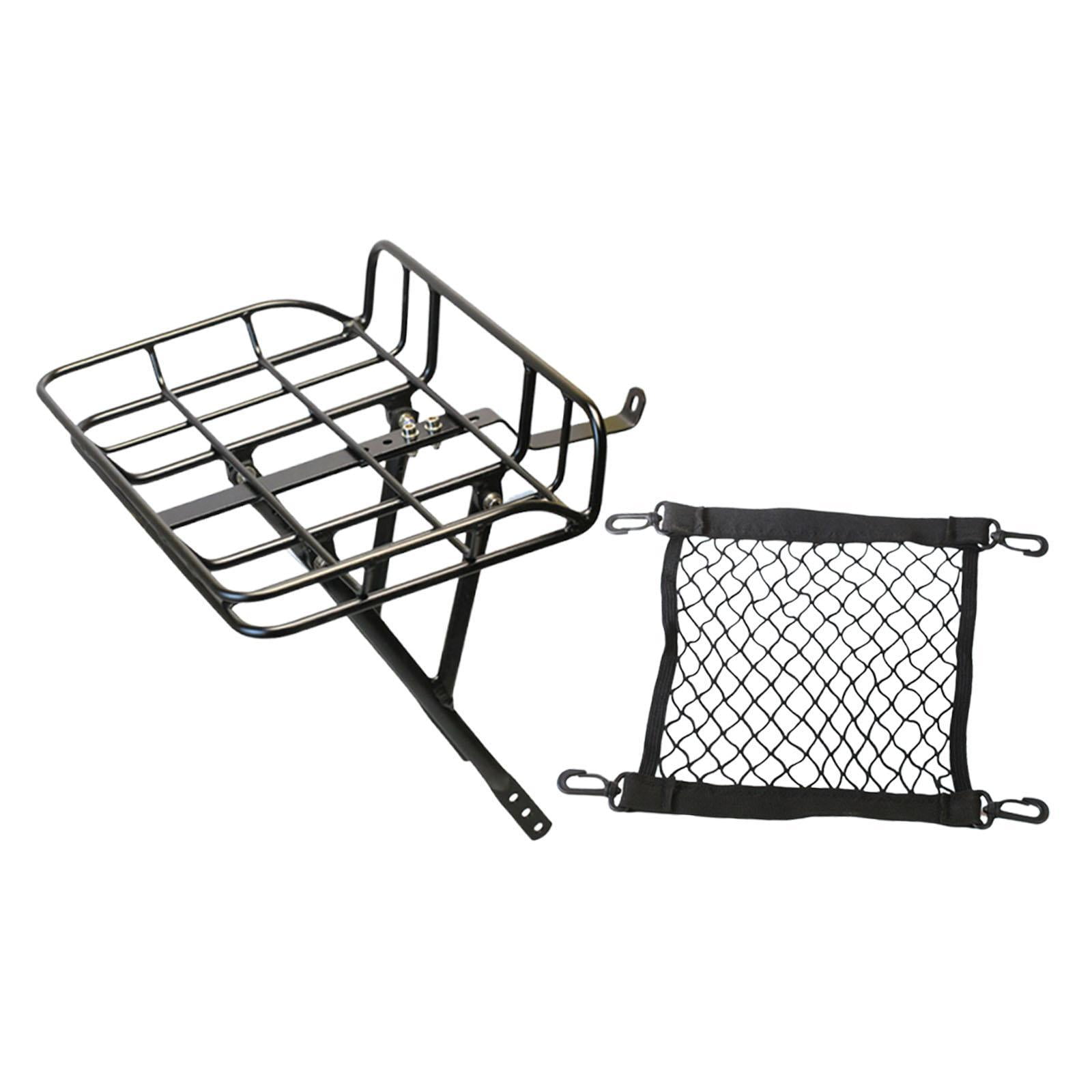 Bicycle Front Cargo Rack Bike Basket Carrier Aluminum Alloy Lightweight Spring Outing Daily Commute Use