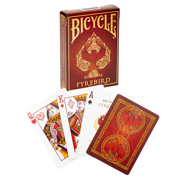 Bicycle Fyrebird Playing Cards Red (Pack of 18) - Walmart Business