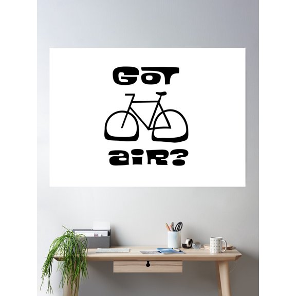 Bicycle - Got Air Poster Wall Art, Modern Wall Decor For Living Room Bedroom, 24x36 UNFRAMED