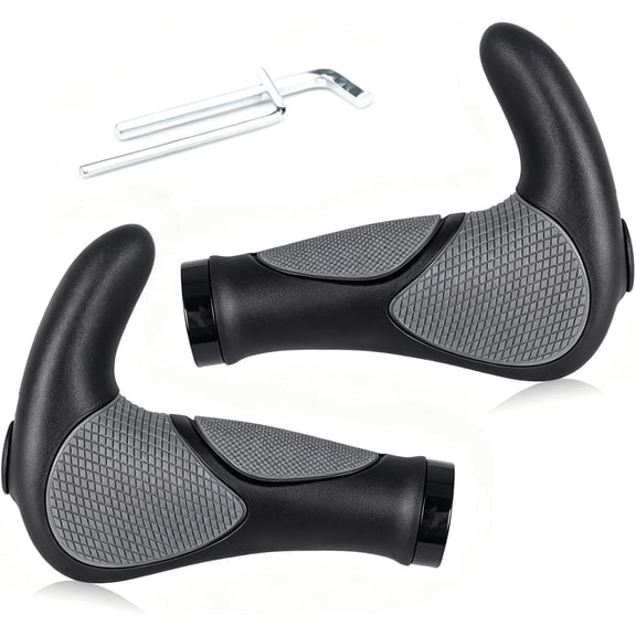 Bicycle Grip|with Anti-Slip Locking Ring|Suitable for Most Bicycles|Comfortable Ergonomic|MTB BMX Road Mountain Bike|Wide Palm Design and Soft Gel