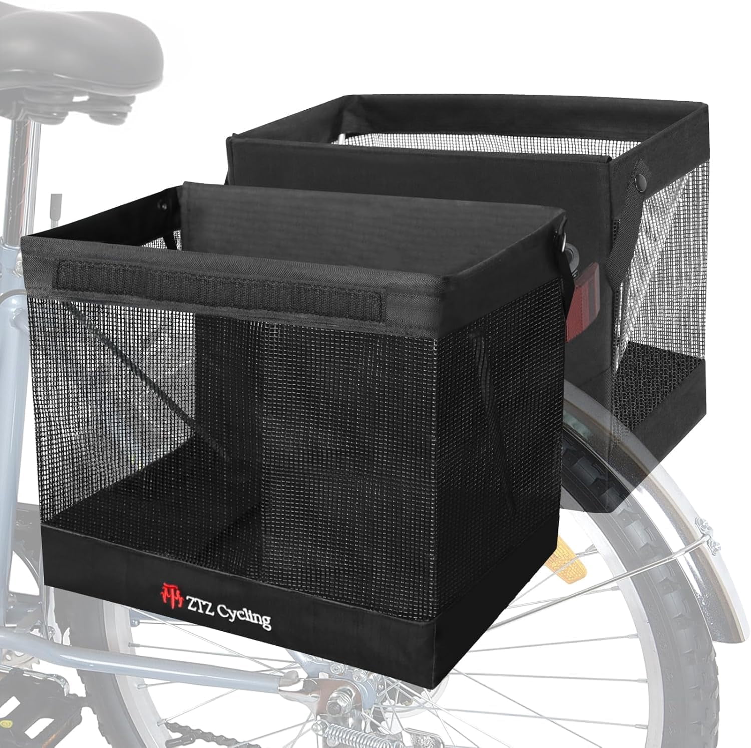 Karimor Bag Rear Rack Bicycle Grocery Panniers, Foldable Panniers Bike Bags for Rear Rack ...
