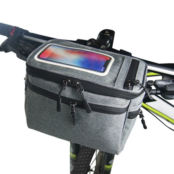 Bicycle Handlebar Bag Cycling Bike Front Tube Bag Bike Pannier Shoulder Bag Carrier Pouch