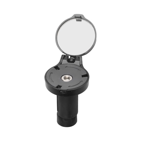 Bicycle Handlebar Rear View Mirror 360 Rotatable Cycling Safety Accessory for 16-22mm Road Bike MTB Black