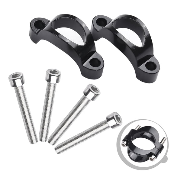 Bicycle Handlebar Riser Spacers Alloy 31.8mm for TT Aero Bars 10mm 20mm Black