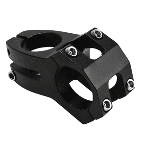 Bicycle Handlebar Stem, 31.8 mm / 1.25 in Clamp, 45 mm / 1.8 in Short Riser, Lightweight 6061 Aluminum Alloy, for Mountain Bikes, Road Bicycles, BMX, Hollow Design