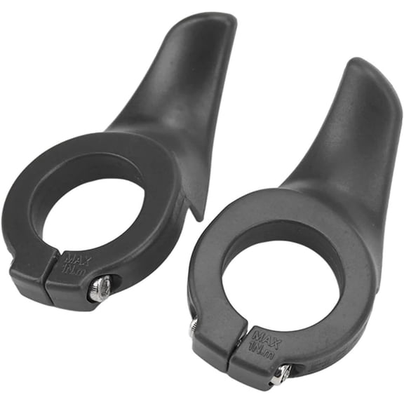 Bicycle Handlebar Thumb Rests Ergonomic Nylon Inner Bar Ends Auxiliary Grips For Mountain Road Commuter Bikes Black 1 Pair
