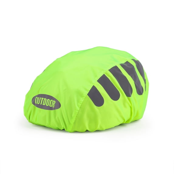 Bicycle Helmet Cover with Reflective Strip Sports Helmet Rain Cover Waterproof Riding Helmet Rain Cover Adjustable for Mountain Road Bike Helmet (Green B)