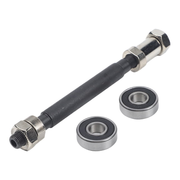 Bicycle Hub Axle Set Front 108mm Rear 145mm Hollow Steel Skewer with Bearings and Quick Release Levers for MTB Mountain Bike(Rear)