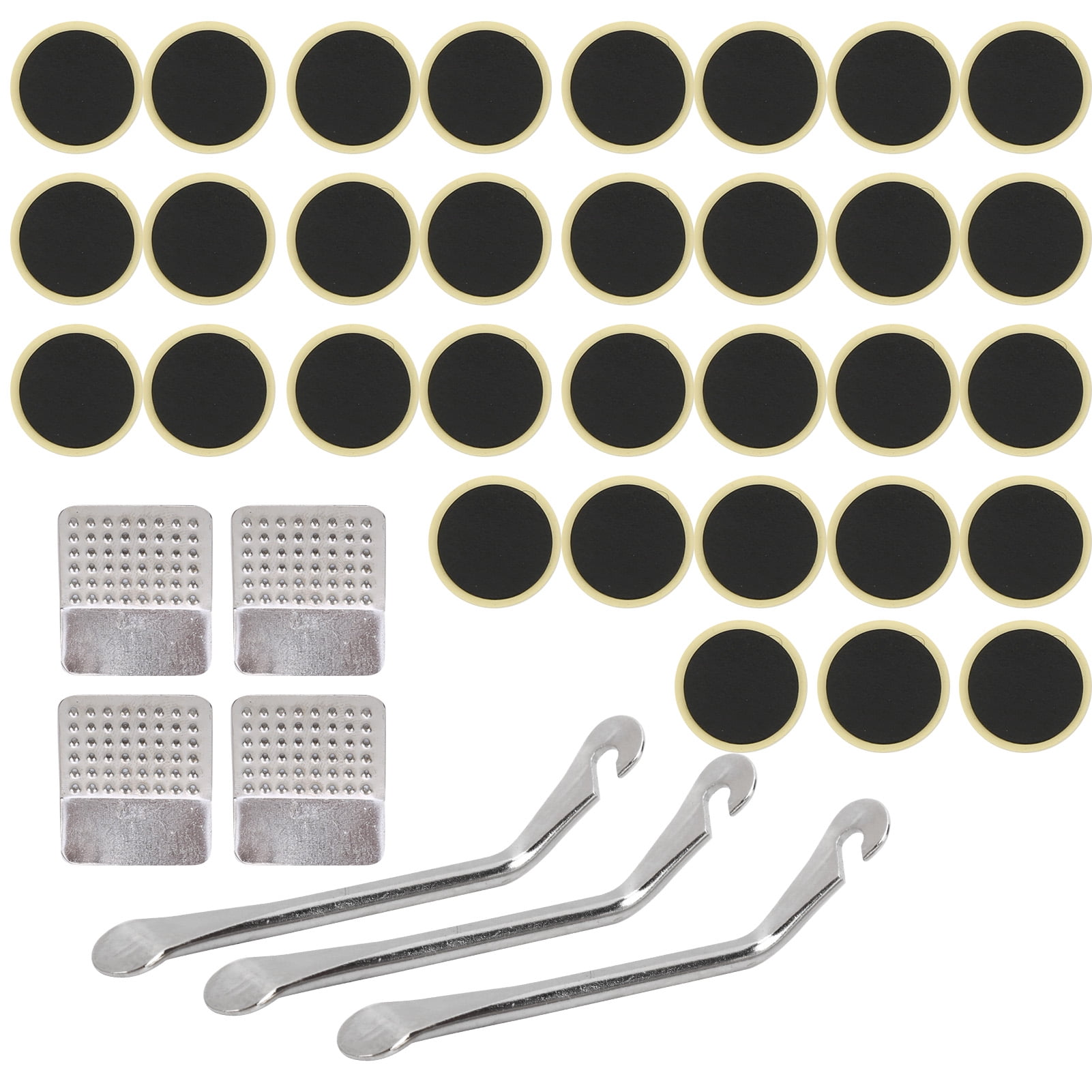 Bicycle Inner Tube Repair Kit 39 Pcs Tire Lever Tyre Patch Metal Rasp