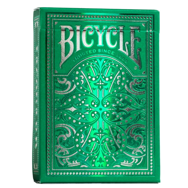 Bicycle Jacquard Premium Playing Cards, Silver and Emerald