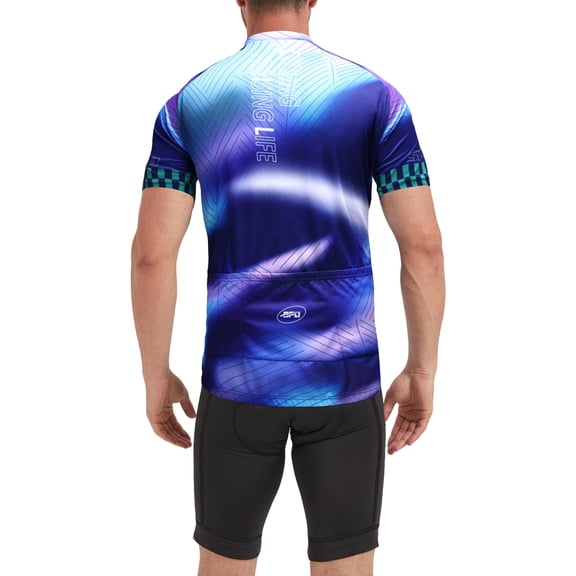 Bicycle Jersey for Men Mountain Bike Shorts and Cycling Shirts Biking Clothing Blue L