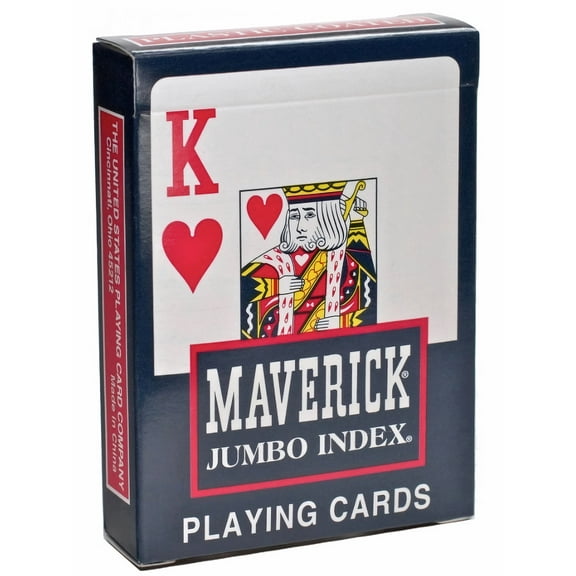 Maverick Jumbo Index Playing Cards, Colors May Vary (Pack of 8)