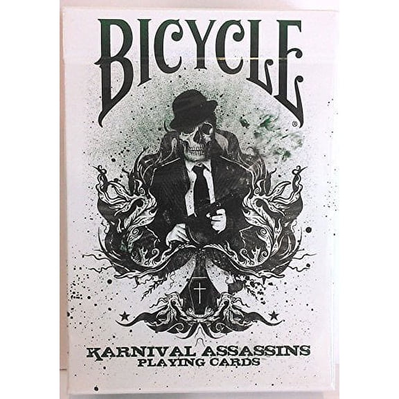 Bicycle Karnival Assassins Standard Playing Card Deck, Green