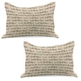 thumbnail image 1 of Bicycle Knitted Quilt Pillowcover Set of 2, Retro Pattern with Different Bicycles Floral Details and Dots Fun Ride Urban Living, Standard Queen Pillow Sham Bedroom, 30" x 20", Multicolor, by Ambesonne, 1 of 1