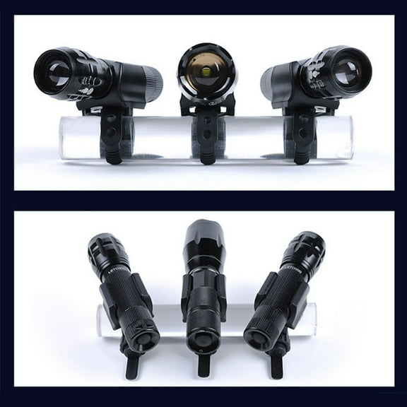 Bicycle Light Holder Bike Flashlight Bracket Torch Mount Clamp Lamp Clip Adjustable Led Headlight Stand Quick Release Mount Part Fangkenuo