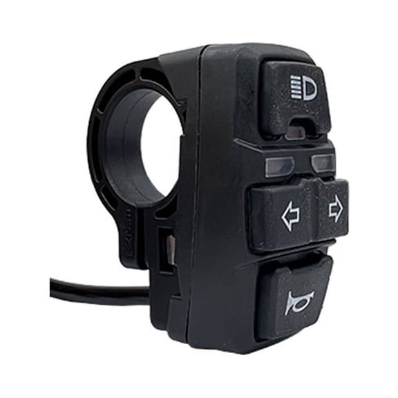 Bicycle Lithium Battery Modification Accessories DK336 Three-In-One Switch 36V48V Horn Headlight Turn Switch
