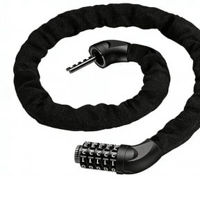 OFEFE 5 Digit Combination Bike Lock - 2.9ft High Security Anti-Theft Bicycle Chain Lock, Heavy Duty Keyless Motorcycle & Scooter Lock with 6mm Thick Alloy Steel, Weatherproof