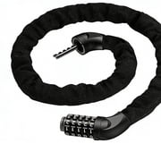 OFEFE 5 Digit Combination Bike Lock - 2.9ft High Security Anti-Theft Bicycle Chain Lock, Heavy Duty Keyless Motorcycle & Scooter Lock with 6mm Thick Alloy Steel, Weatherproof