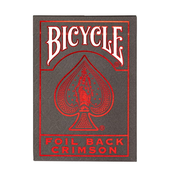 Bicycle MetalLuxe Foil Back Crimson Playing Cards (Pack of 14)