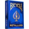 thumbnail image 1 of Bicycle Metalluxe Blue Playing Cards - Premium Metal Foil Finish - Poker Size, 1 of 6