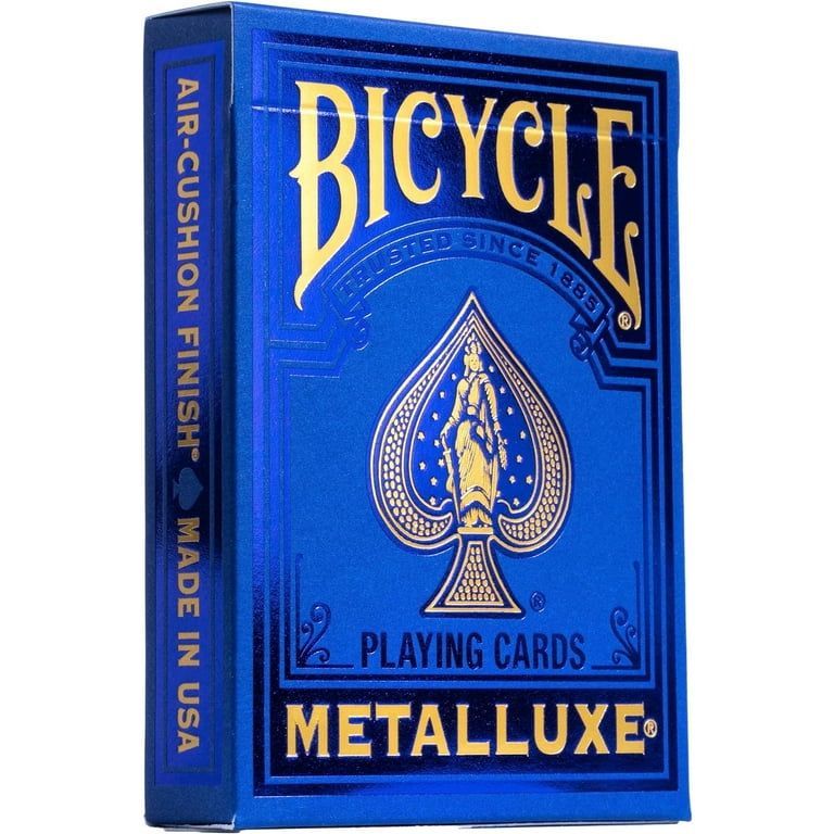 Bicycle Metalluxe Blue Playing Cards - Premium Metal Foil Finish