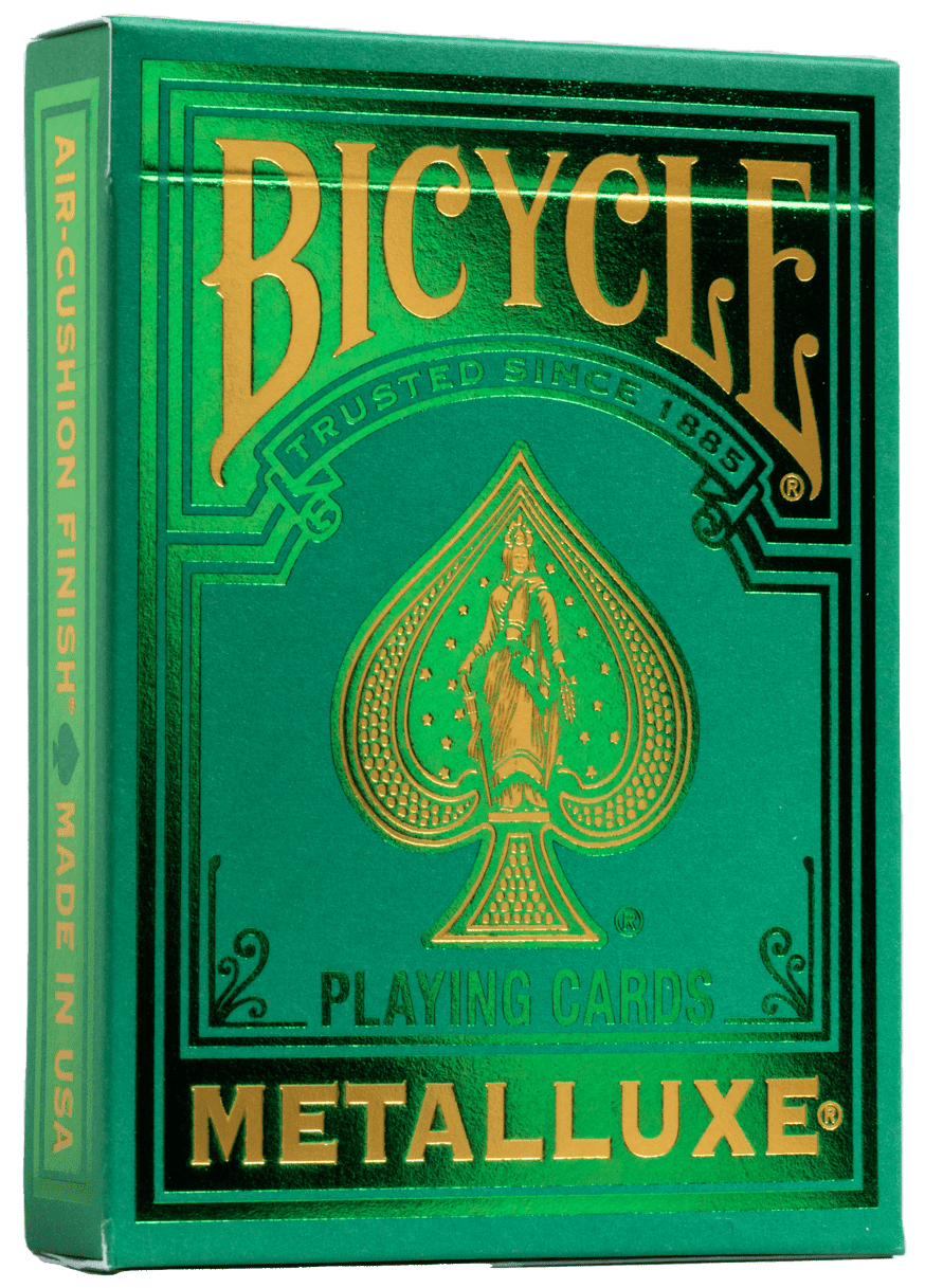 Bicycle Metalluxe Green Playing Cards - Premium Metal Foil