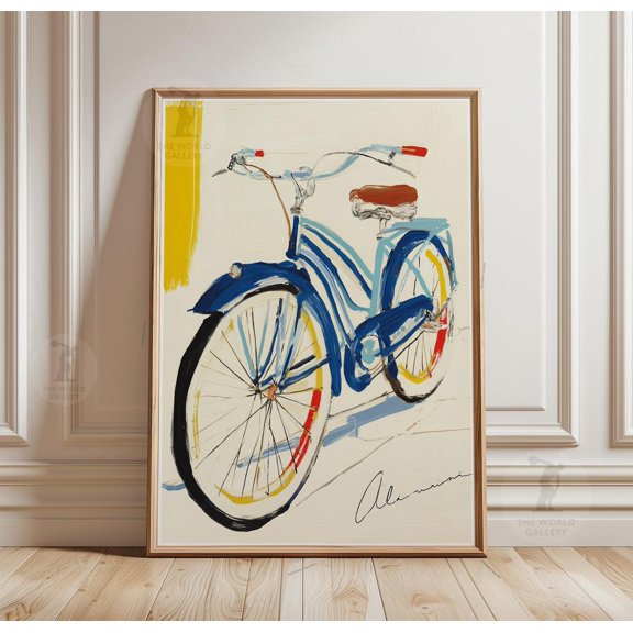 Bicycle Modern Minimal Poster Unframed Paper Print