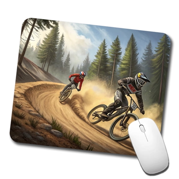 Bicycle Motocross Bikes Racing Mouse Pad Low Profile Gaming Mat