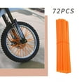 thumbnail image 1 of Bicycle Motorcycle Wheel Spoke Decoration Set | 72pcs Plastic Colored Spoke Sleeves - Universal 9.45in Fit | Easy Installation | Durable Lightweight Tube Covers | Customizable Style Options, 1 of 6