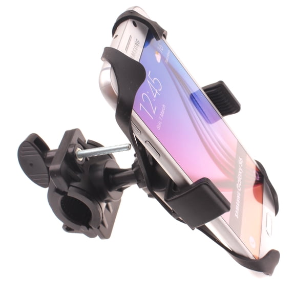 Bicycle Mount Handlebar for iPhone 15/16/Plus/Pro/Pro Max/16e - Silicone Holder Bike Non-Slip Strap Shockproof