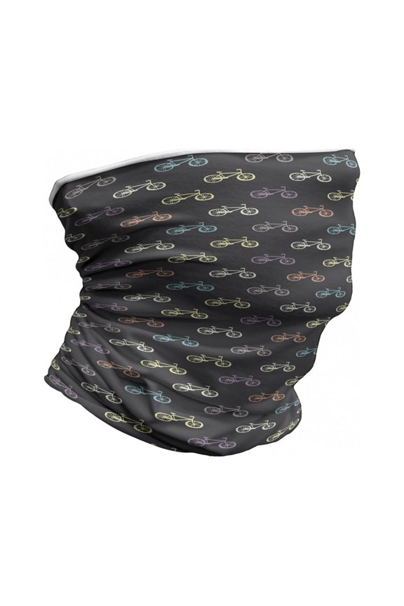 Bicycle Neck Gaiter, Biking Retro Theme Cycling, Unisex, Multicolor, by Ambesonne